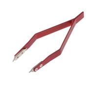 vreplrse Pinzette per anse a molla per orologi, strumento di montaggio per la rimozione delle anse, strumento professionale per la riparazione degli orologi, Rosso, 12x4x1cm