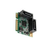 vreplrse Potenziale del per Sistema con Scheda di espansione Mini PCIe e Scheda convertitore da Mini PCIe a 2 Porte Compatibile con Tutte Le Piattaforme PCI a Chip Singolo SATA3.0