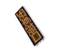 vreplrse Targhetta del modulo LED a Scorrimento programmabile Fai-da-Te Targhetta identificativa a 8 Livelli velocità di visualizzazione Visualizzazione di Lingue in Tutto Il Mondo, USB-Giallo
