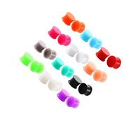 vreplrse Tunnel flessibile per allungare le orecchie, 12 paia di dilatatori auricolari in silicone, leggeri, divertenti, colorati, per attività scolastiche. Questi sono dilatatori flessibili per l'uso