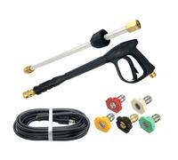 vreplrse Umanizzazione Set di prolunghe per idropulitrice Personalizza la lunghezza per diverse attività per idropulitrice 2200 PSI Accessori Accessori Ugello , Tubo flessibile da 9 m , 45 cm