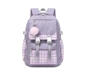 vreplrse Zaino scolastico, zaino Oxford multitasche per, per cosplay di demoni universitari anime. Grande capacità, scuola, Viola