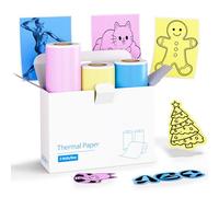 vretti 3 rotoli di carta per stampa termica, adesivi mini 57x30mm, adesivi autoadesivi per mini stampante fotografica TP6-S/TP2-Y/TP6, adatti per foto (giallo, rosa, blu)