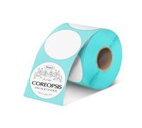 Vretti etichette termiche 50x50mm 750 pezzi su rotolo - Etichette autoadesive permanenti ad alto aderenza, resistente all'acqua e all'olio, per codici a barre, logistica, magazzini e ufficio