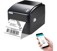 vretti Stampante per etichette Bluetooth, stampante termica DHL 4 x 6, sicurezza di scansione al 99,99%, durata della testina di stampa 3 volte più lunga, senza toner e risparmio del 70%