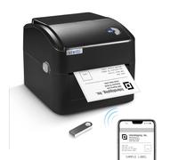 vretti Stampante termica, stampante per etichette di spedizione, stampante termica per etichette di spedizione, 4 x 6, compatibile con sistemi Windows, Mac OS e Linux