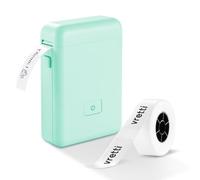 vretti Sticker Maker Mini Label Maker, HP2, stampante portatile per etichette Bluetooth, per stoccaggio, spedizione, codice a barre, posta, ufficio, casa, organizzazione, macchina per stampa etichette