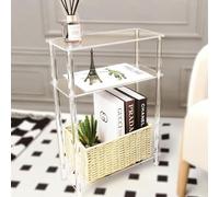 VRFRSX Tavolino in acrilico trasparente, tavolino piccolo, tavolino per bevande, comodino, divano per soggiorno, camera da letto, giardino, bagno o atrio, 40 cm di lunghezza x 17,5 cm di larghezza x