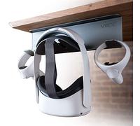 VRGE Universal VR Under Desk Mount Storage Stand - For Oculus Rift, Rift S, Quest, HTC Vive, Vive Pro, Playstation VR, Valve Index and Mixed Reality Headsets