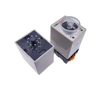 VRHZSKCN 1 PC AH3-2 Timer di Ritardo all'accensione AH3-3 Relè temporizzato AC Universale for Punto Spesso Intervallo di impostazione del Tempo 1S/5S/10S/30S/60S/5M/10M/30M(AC220V,AH3-2 0-1Second)