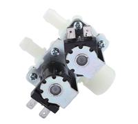 VRHZSKCN DN20 G3/4 1 in 2 DC 12V 24V AC 220V Pressione Doppia Elettrovalvola di Ingresso Acqua Elettrica Normalmente Chiusa for Lavatrice(DC12V)
