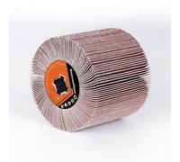 Vrietina Spazzola abrasiva per rasatura, grana 180, spazzola lamellare per ristrutturatore, adatta per levigare intensamente superfici piane in legno, metallo e pietra con smerigliatrice