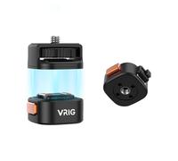 VRIG - Adattatore magnetico a sgancio rapido con filettatura da 1/4" per DJI Osmo Action Pocket4/3, Insta360 X5/X4/X3,1/4", foro per vite per treppiede, monopiede