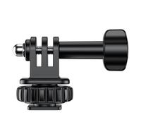 VRIG Hot Shoe Mount Adattatore per GoPro Hero 10/9/8/7/6/5, DJI Osmo Action, AKASO Brave 8/7/6, applicabile per treppiede, selfie stick monopiede e fotocamera DSLR
