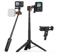 VRIG TP-08S - Treppiede per selfie da 20.1 in per fotocamera Gopro con invisibile lungo allungabile per selfie Vlog treppiede Gopro Hero 11 10 9 8 7; insta360 One DJI Action