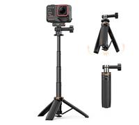 VRIG Treppiede per action camera, 30 cm, One-Touch Deploy, TP-35, leggero, portatile, con apertura automatica, compatibile con DJI Osmo Action 6/5 Pro/4, Insta 360 Ace Pro 2, Go Pro Hero 13
