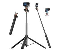 VRIG - Treppiede per selfie Osmo Action 5Pro, 2 in 1, manico estensibile con sgancio rapido magnetico e testa a sfera a 360°, compatibile con DJI Osmo Action 5Pro/4/3, OSMO 360 per registrazione video
