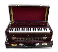 VRINDAVANBAZAAR.Com Deluxe Armonio, Mogano Scuro, 2 canne, 3,5 ottave