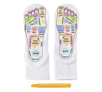 Vriusi Calzini per punti di pressione, calzini per riflessologia plantare,Calzini per riflessologia digitopressioni - Calzini in cotone per strumenti di riflessologia per agopressione