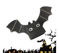 Vriusi Cappello da pipistrello nero in feltro, accessorio per costume da diavolo, 35 x 15 x 2 cm, per festival, feste di e cosplay