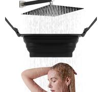 Vriusi Cestino per doccia con ghiaccio | Secchio per lavabo per atleti - Cestino in silicone a immersione fredda, bacino doccia portatile per ghiaccio, cestino per il lavaggio della frutta pieghevole