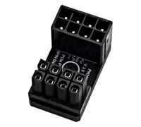 Vriusi Connettore angolare GPU a 180 gradi - Adattatore angolare GPU 8P per una gestione efficiente dei cavi - Connettore GPU in metallo resistente all'usura per, uso quotidiano e workstation