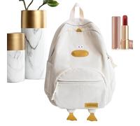 Vriusi Cute Animal Backpack | Cartoon Duck-Shaped Soft Backpack | Large Capacity Kids Schoolbag With Multiple Pockets For Children And Students, Fun And Functional Design, Fun Animal School Bag