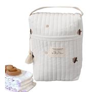 Vriusi Diaper Organizing Pouches, Cartoon Pacifier Bag, Quilted Baby Organizer, Soft Bottle Storage Bag, Cute Wipes Organizer, Baby Storage Pouches, Feeding Bottle Bag, Travel Diaper Pouches, Baby Pa