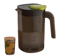 Vriusi per bevande, grande con manico e coperchio, 2200 ml, contenitore per tè freddo, barattolo per bevande calde e fredde, filtro integrato