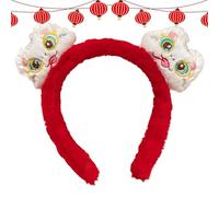 Vriusi Red Snake Plush Headband, Snake Plush Head Wear, Chinese New Year Headband, Primavera Festival Headwear, Cute Snake Plush Accessory, New Year Headwear, Plush Snake Headband, Festival Headband,