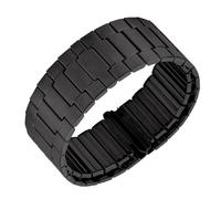 VRKRTVBLB Cinturino for orologio elastico in metallo acciaio inossidabile 22 mm Cinturino da polso estensibile unisex(Black,22MM_M)