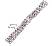 VRKRTVBLB Cinturino for orologio in acciaio inossidabile massiccio a sette perline da 10-24 mm, accessori cinturini(5,14mm)