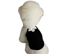 VRKRTVBLB Gilet Estivo for Animali Domestici, Sottile, Traspirante, for Cani e Gatti di Piccola e Media Taglia(Black,XS)