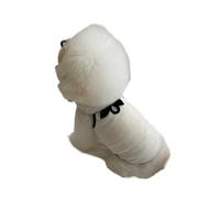 VRKRTVBLB Gilet Estivo for Animali Domestici, Sottile, Traspirante, for Cani e Gatti di Piccola e Media Taglia(White,XS)