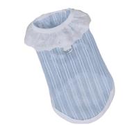 VRKRTVBLB Gilet Estivo Traspirante e Fresco for Animali Domestici a Maniche Corte for Cani di Piccola, Media e Grande Taglia e Gatti(Blue,5XL)