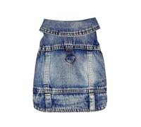 VRKRTVBLB Magliette in Jeans for Animali Domestici, Giacche in Denim, Vestiti for Cani di Piccola e Media Taglia, Gatti(Blue,XL)