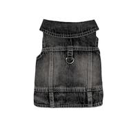 VRKRTVBLB Magliette in Jeans for Animali Domestici, Giacche in Denim, Vestiti for Cani di Piccola e Media Taglia, Gatti(Black,XL)
