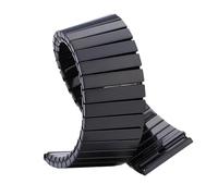 VRKRTVBLB Stainless Steel Elastic Strap 16mm 18mm 20mm 22mm Metal Expansion Bracelet For Smart Watch Band(Black,18mm)