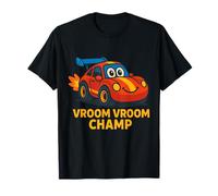 Vroom Vroom Champ Speedy Cartoon Race Car Fun Bambini e Ragazzi Maglietta