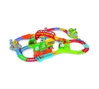 Vroom vroom go - treno giocattolo interattivo con pista e ostacoli - vtech