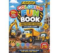 Vroom Vroom! Vehicles Coloring Book: Fun and Easy Vehicles, Big Trucks, Transportation, Coloring Pages for Boys and Girls Ages 2-10