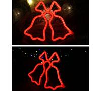 Vroomoto 1 Luce Al Neon LED a Forma di Luna e Decorazione USB/a Batteria a Forma di Gatto per la Casa, il Matrimonio e il Palcoscenico, Fornisce un Effetto a Lume di Candela Senza (12)