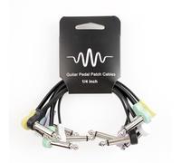Vroomoto Cavi Patch per Chitarra, Confezione da 6 Cavi Audio Colorati TS da 6,35 Mm, per Pedaliere Effetti