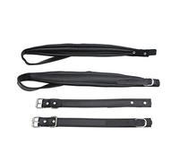 Vroomoto Cinghie per Spalla a Lunghezza Regolabile Fisarmonica Morbida Imbottitura in Schiuma Indossabile Facile da Pulire per Esercitazioni Prolungate (Nero)