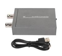 Vroomoto Convertitore da a AHD 1x2 Adattatore da a AHD 1 Ingresso 2 Uscite Uscita di Conversione Coassiale 4K 1080P 720P Commutabile con Immagine Chiara per di Telecamere CCTV HD