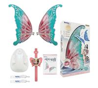 Vroomoto da Fata Elettriche per Ragazze, Luminose con Luci LED e Musica, Travestimenti da Principessa per Cosplay con Tecnologia 2.4G Halloween e San (-2)