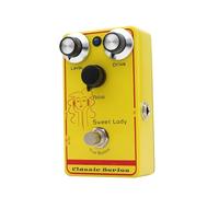 Vroomoto Guitar Sweet Lady Overdrive Effector, Pedale a Basso Guadagno a Basso Contenuto di Tocco per Chitarra Elettrica con Vero Bypass, Giallo in Lega di Alluminio