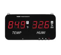 Vroomoto Misuratore di umidità della Temperatura Intelligente Display a LED Termometro Digitale Igrometro per Uso Interno Ed Esterno (Nera2)