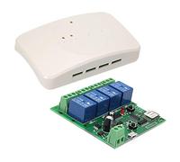 Vroomoto Modulo Interruttore WiFi Modulo Interruttore Wireless relè WiFi Telecomando Intelligente 4CH Universale Timer App Telecomando con Guscio per Casa (1 pezzo con guscio)