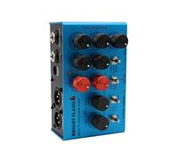 Vroomoto Multi Effects Pedal Guitar Effector Electric Amplifier Simulation Blackface Deluxe AC30-Style Plexi-Style for Rock Blues Aluminum Blue 367g